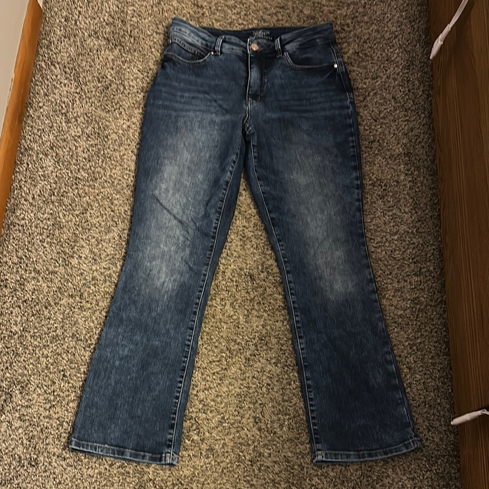 Maurices Blue Flare Wide Leg Denim